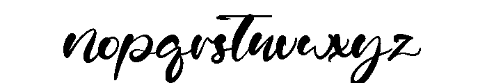 White Dress Font LOWERCASE