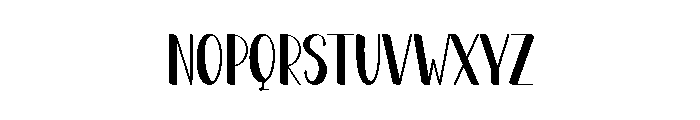 White Flower Font LOWERCASE