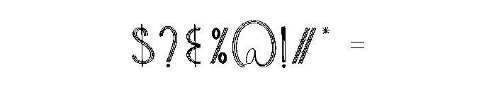 White Home Font OTHER CHARS