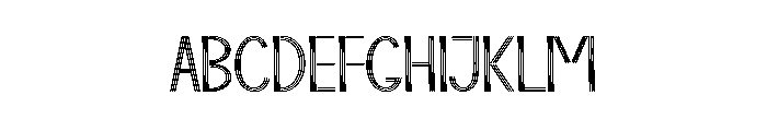 White Home Font UPPERCASE