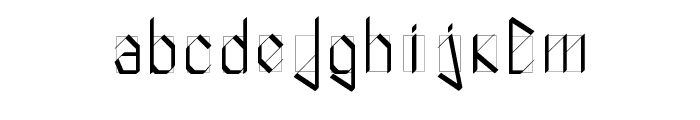 White-Knight Font LOWERCASE