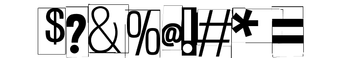 White Square Red Yes Black Eight Font OTHER CHARS