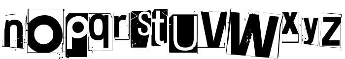 White Square Red Yes Black Eight Font LOWERCASE