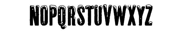 White Winter Snowboarding Font UPPERCASE