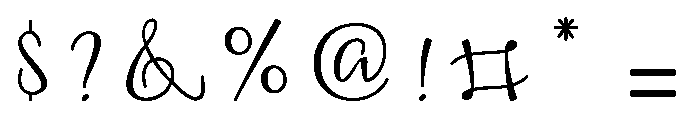 Whitesmith Font OTHER CHARS