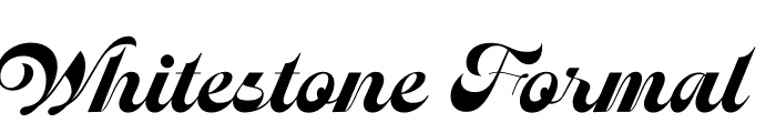 Whitestone Formal PERSONAL Regular Font OTHER CHARS