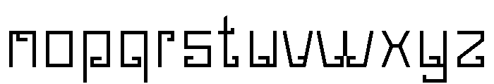Whittier-Regular Font LOWERCASE