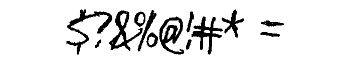 Who are you Font OTHER CHARS