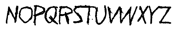 Who are you Font UPPERCASE