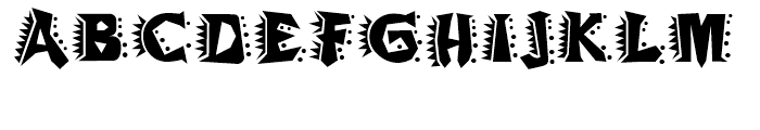 Whassis Frantic Font UPPERCASE