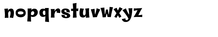 Whipsnapper Wide Black Font LOWERCASE