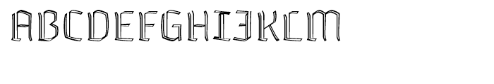 Whisky 1230 Inline Font UPPERCASE