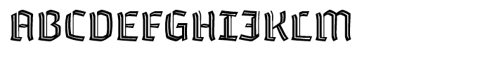 Whisky 1560 Inline Font UPPERCASE