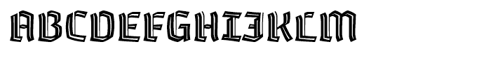 Whisky 1670 Inline Font UPPERCASE