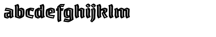 Whisky 1890 Inline Font LOWERCASE