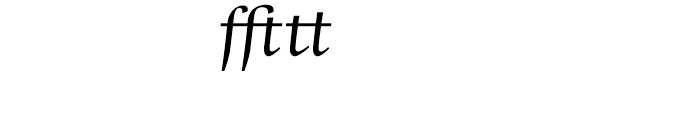 Whitenights Italic Ligatures Font LOWERCASE