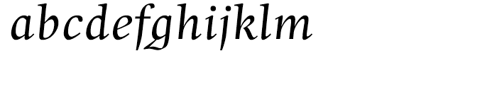 Whitenights Italic Font LOWERCASE