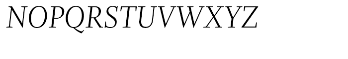 Whitman Display Light Italic Font UPPERCASE