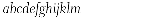 Whitman Display Light Italic Font LOWERCASE