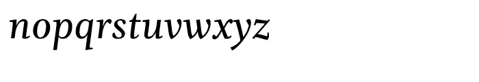Whitman Semibold Italic Font LOWERCASE