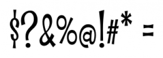 Whipsnapper Condensed Regular Font OTHER CHARS
