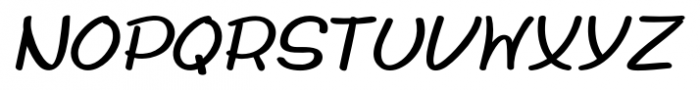 Whiteboard Modern Italic Font LOWERCASE