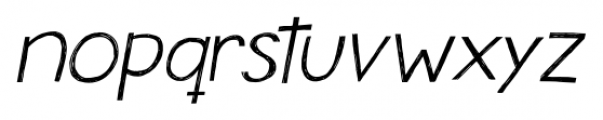 Whynot Italic Font LOWERCASE