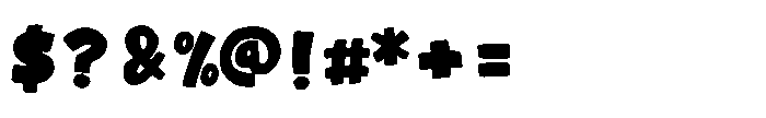 Whacky Cartoon Font OTHER CHARS