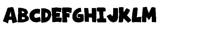 Whacky Cartoon Font UPPERCASE