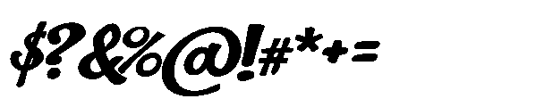 Whenever Bold Italic Font OTHER CHARS