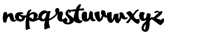 Whenever Bold Font LOWERCASE