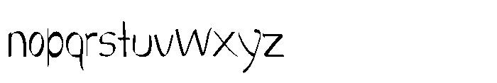 Whimsy Serif Font LOWERCASE