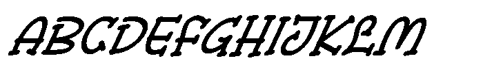 Whimsy Tale Italic Italic Font UPPERCASE