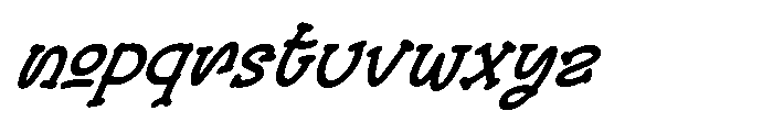 Whimsy Tale Italic Italic Font LOWERCASE