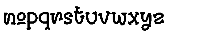 Whimsy Tale Regular Font LOWERCASE