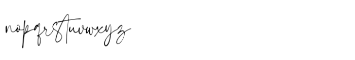 Whimsy Write Regular Font LOWERCASE