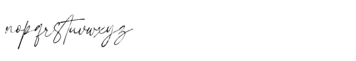 Whimsy Write Super Rough Italic Font LOWERCASE