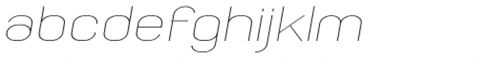 Whinter Thin Wide Oblique Font LOWERCASE