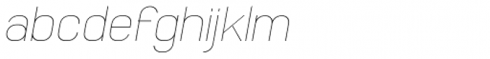 Whinter2 Thin Oblique Font LOWERCASE