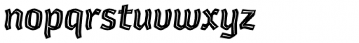 Whisky 1670 Inline Italic Font LOWERCASE