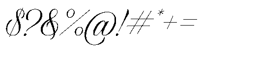Whispers Font OTHER CHARS