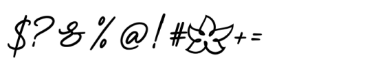 White Lotus Bold Font OTHER CHARS