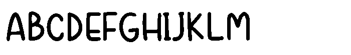 White Pinky Font UPPERCASE
