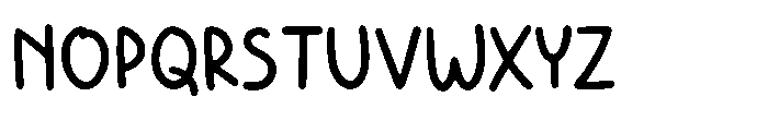 White Pinky Font UPPERCASE