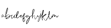 White September Signature FONT