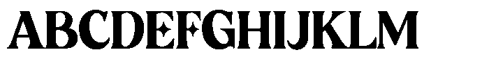White Series Serif Regular Font UPPERCASE