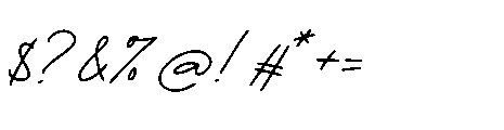 White Series Signature Regular Font OTHER CHARS