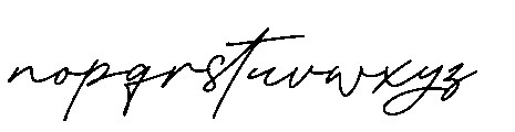 White Series Signature Regular Font LOWERCASE