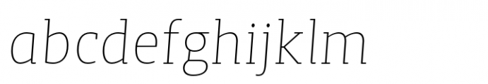 Whiteblack Extra Light Oblique Font LOWERCASE