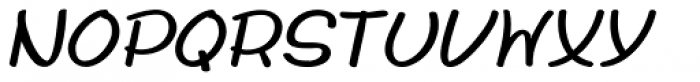 Whiteboard Modern Italic Font LOWERCASE